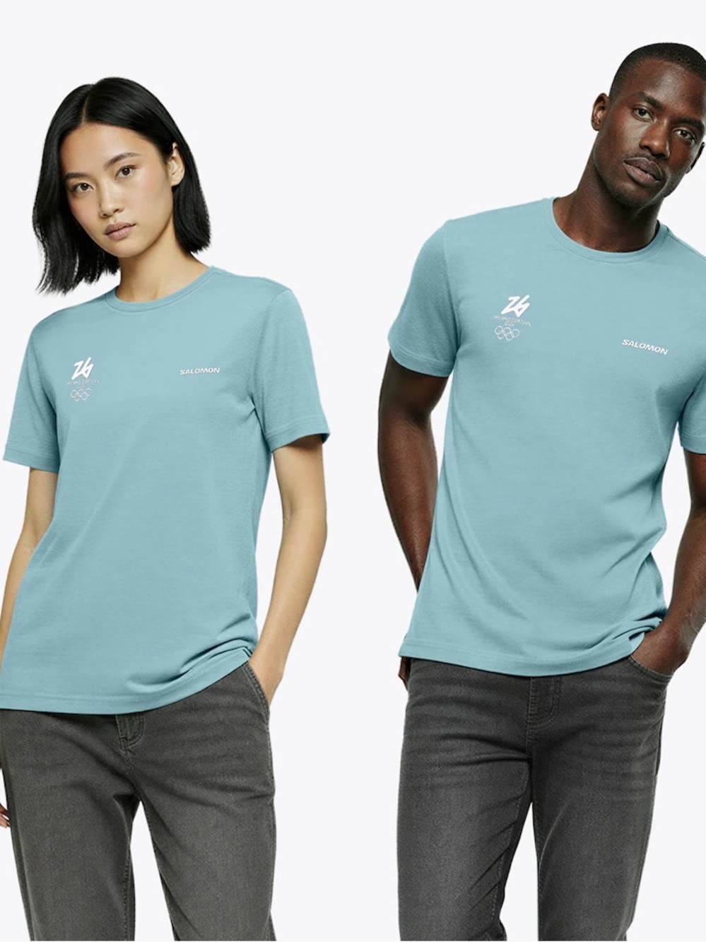 SALOMON Milano Cortina 2026 Olympics Look of the Games T-Shirt Blue - Unisex